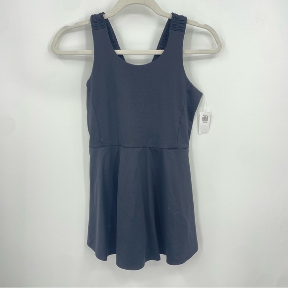 NWT OLD NAVY ACTIVE POWERSOFT BLACK TENNIS DRESS SZ XL 14/16 Go Dry - Picture 1 of 8